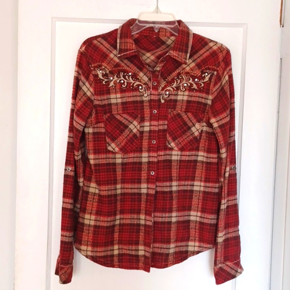 No Label Flannel Top